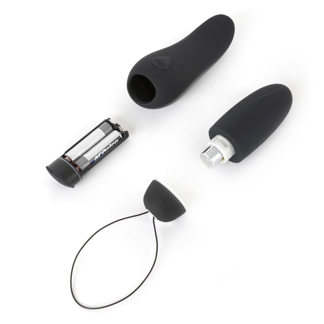B Swish - bnaughty Deluxe Unleashed Vibrerende Bullet Zwart - Afbeelding 3