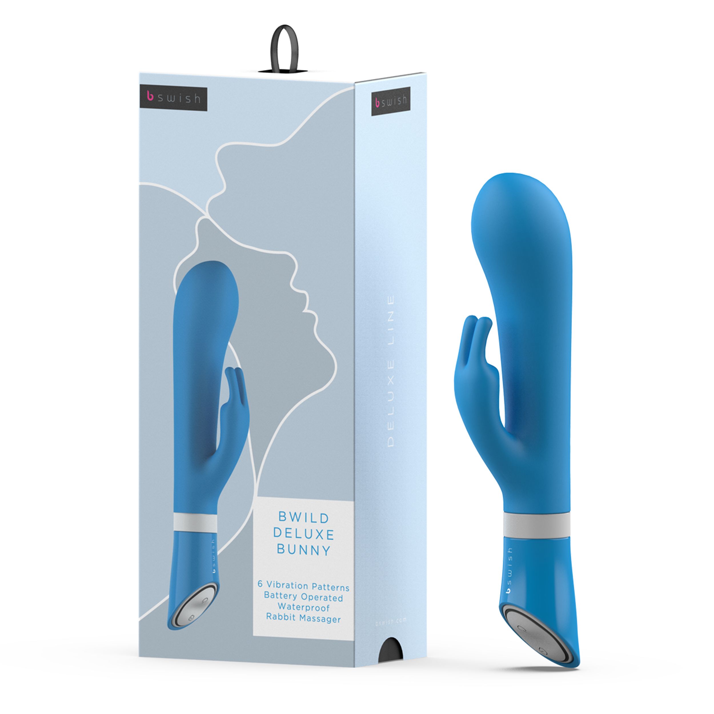 B Swish - bwild Deluxe Bunny Rabbit Vibrator Blauw - Afbeelding 3