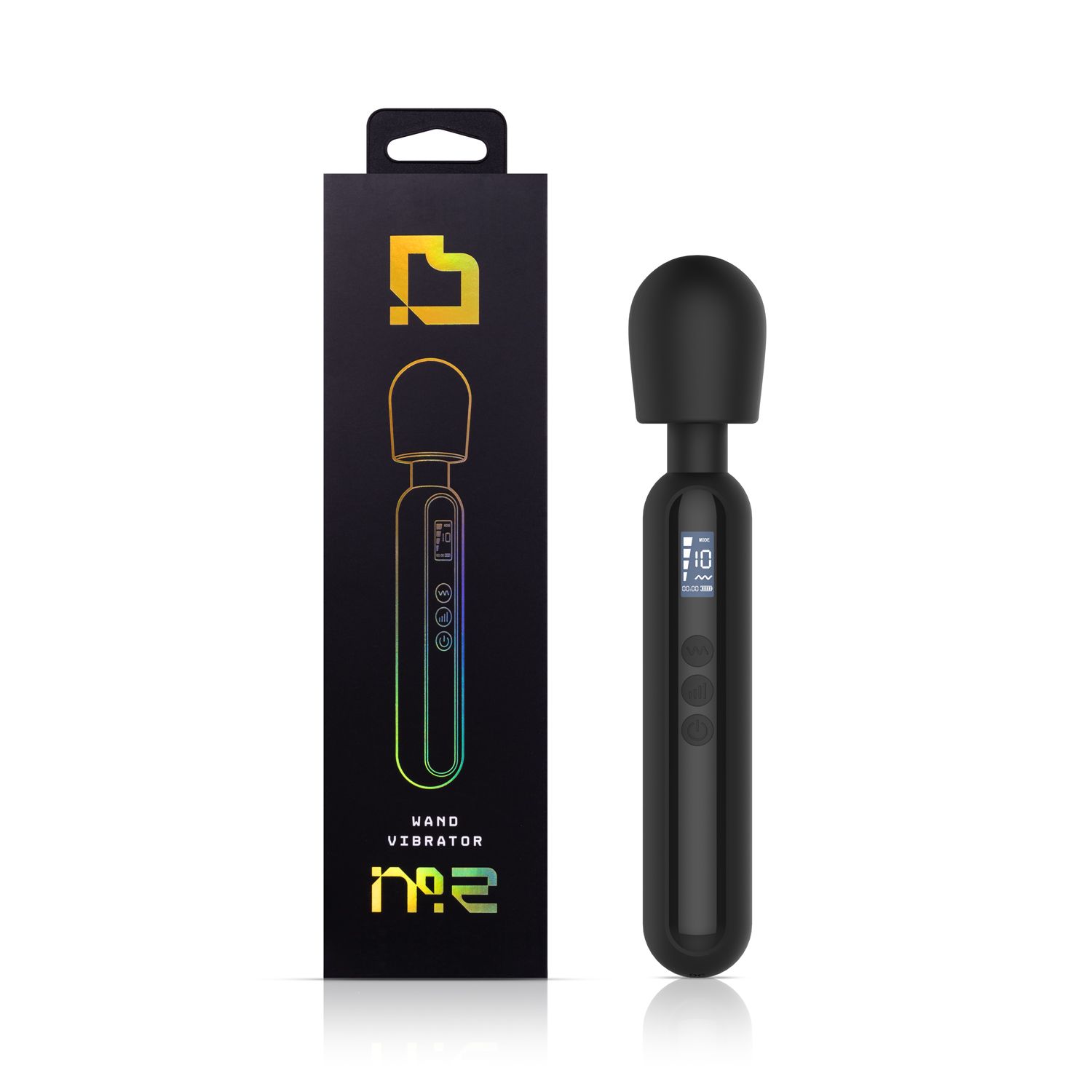 BLAQ - Digitale Super Wand Vibrator - Zwart - Afbeelding 2