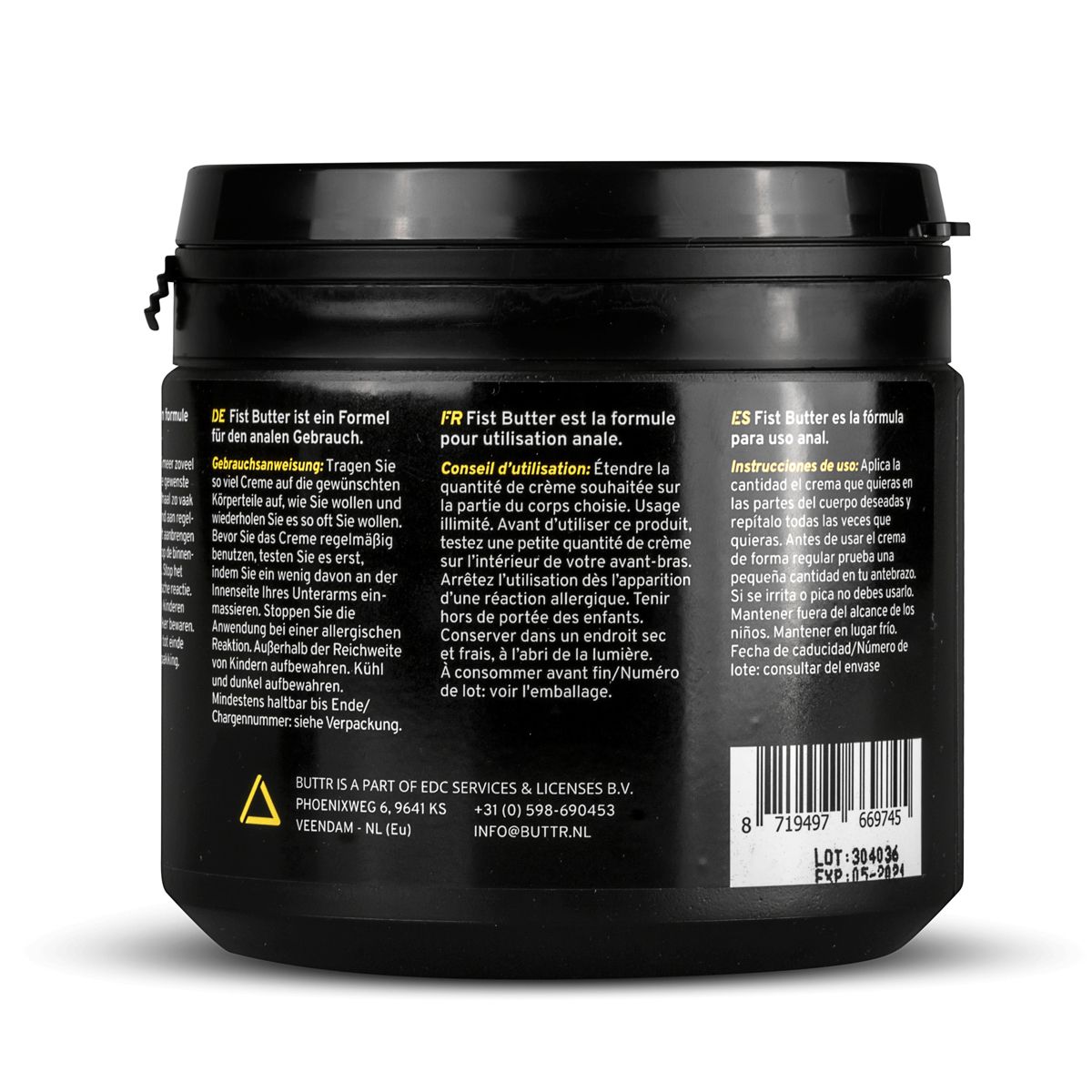 BUTTR - Fisting Butter - 500 ml - Afbeelding 4