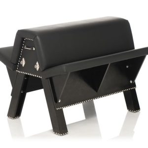 Bareback Submission Horse Bondage Bank - Zwart