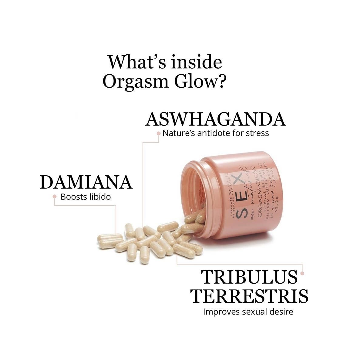 Bijoux Indiscrets - Sex au Naturel Orgasm Glow Voedingssupplement - Afbeelding 2