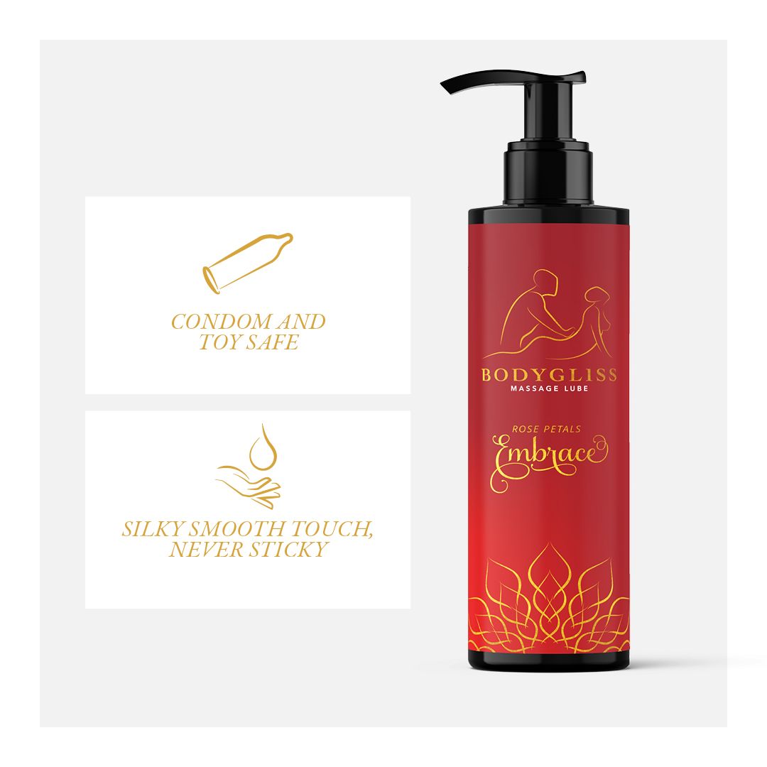 BodyGliss - Massage Olie En Glijmiddel in 1 Rozenblaadjes -150 ml - Afbeelding 5