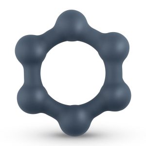 Boners Hexagon Cockring Met Stalen Kogels