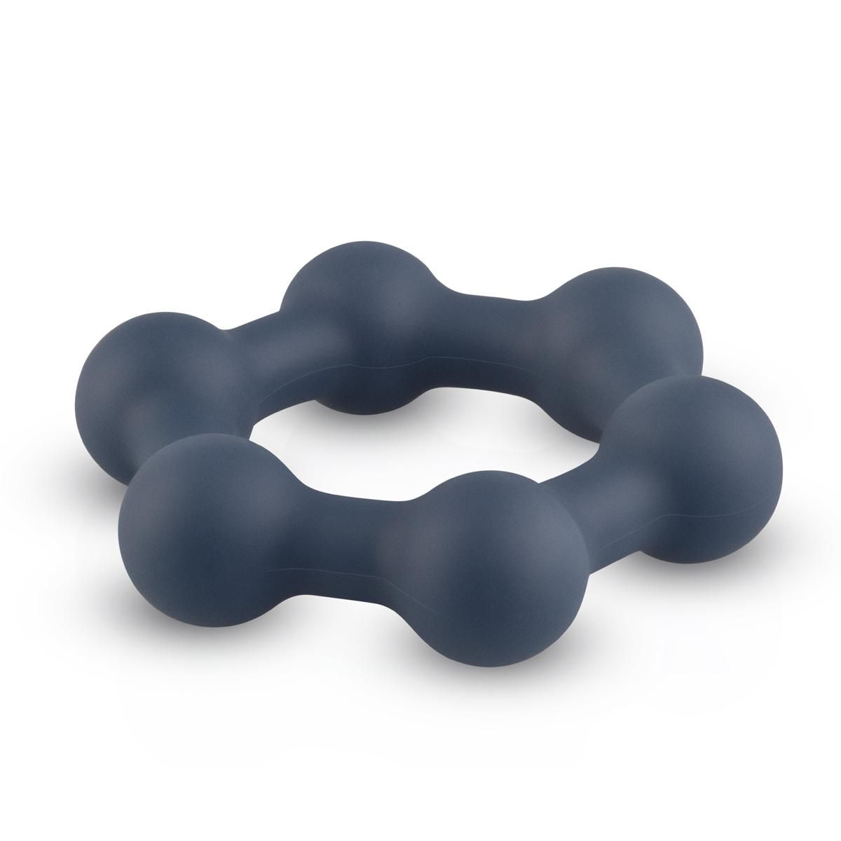 Boners Hexagon Cockring Met Stalen Kogels - Afbeelding 5