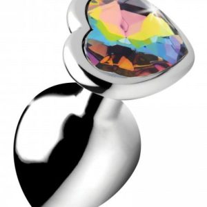 Booty Sparks - Rainbow Heart Buttplug - Middel
