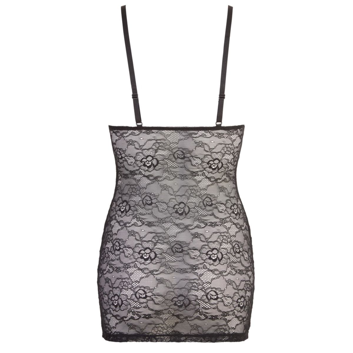 Cottelli Collection - Kanten Mini Jurk Met Rits - Afbeelding 5