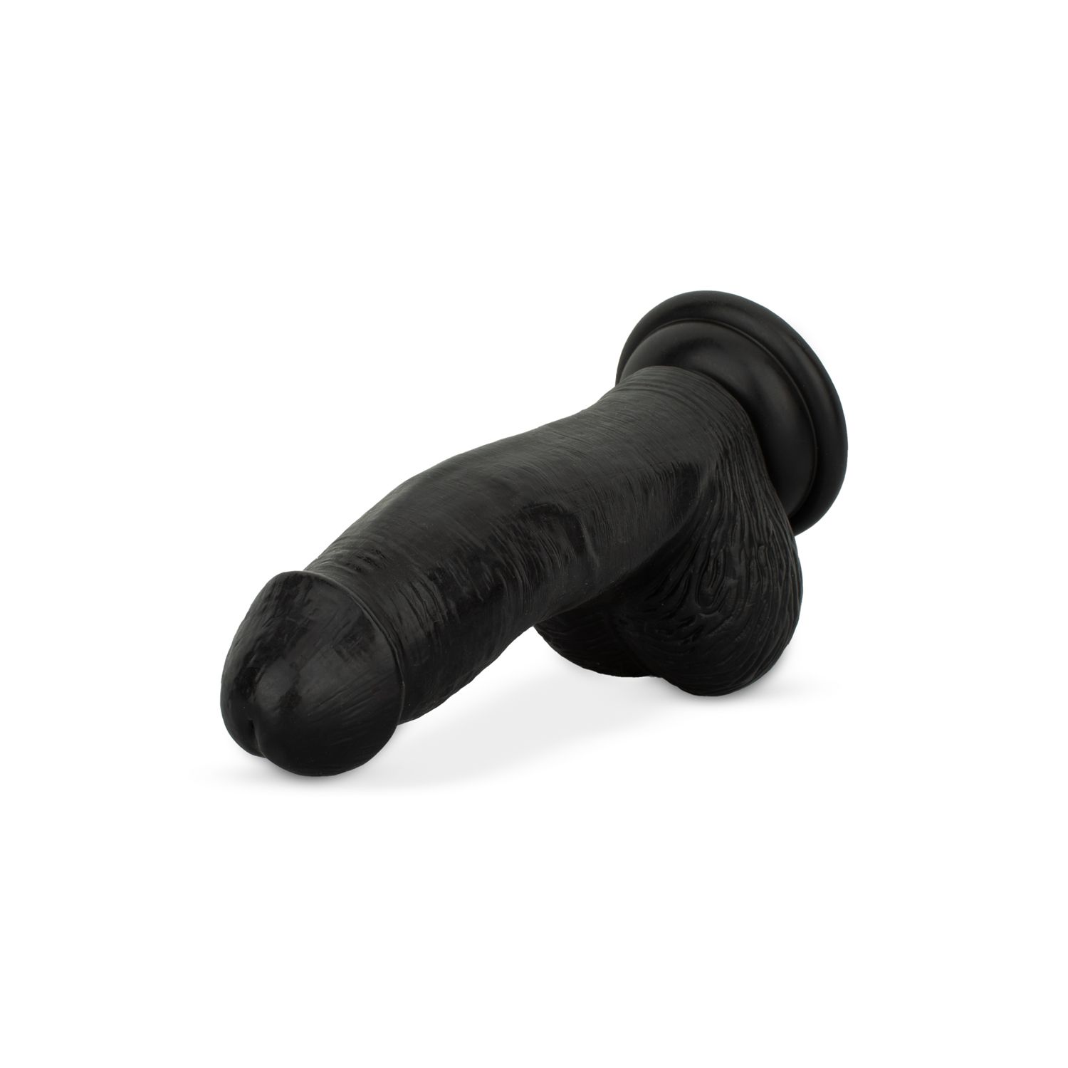 Dildo met ballen 12 cm - Zwart - Afbeelding 3