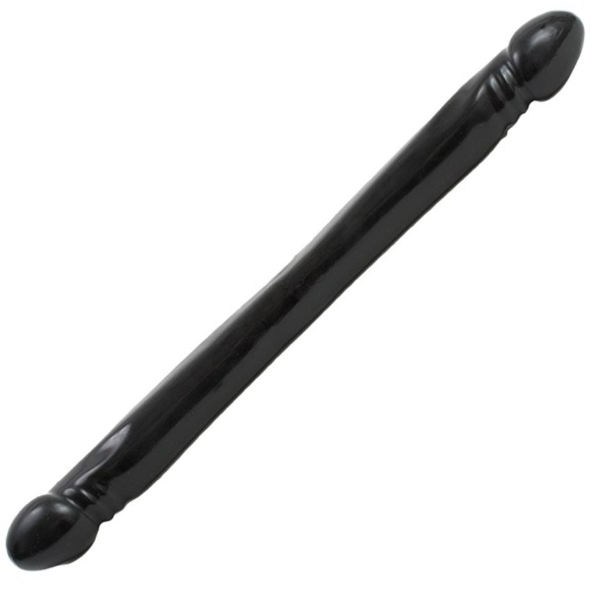 Doc Johnson - Klassieke Dubbele Dildo - Zwart - Afbeelding 3