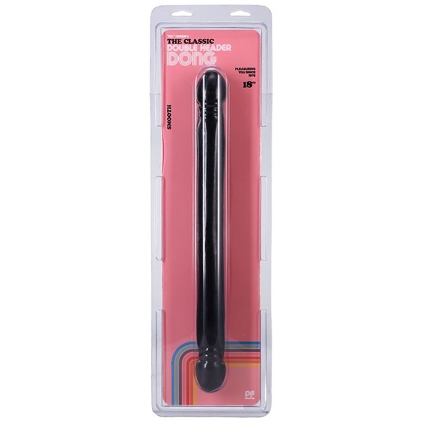 Doc Johnson - Klassieke Dubbele Dildo - Zwart - Afbeelding 4