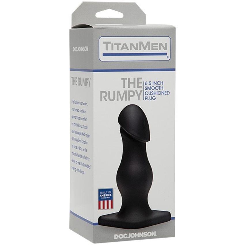Doc Johnson - TitanMen The Rumpy Buttplug - Zwart - Afbeelding 2