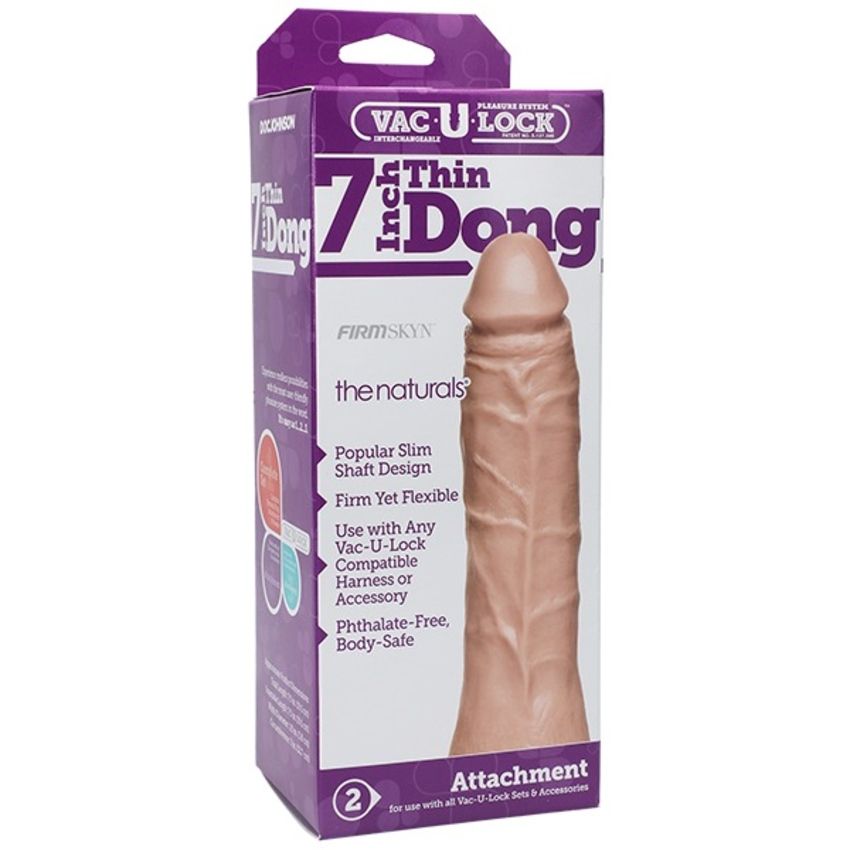Doc Johnson - VacULock Dunne DildoThe Naturals - Vanille - Afbeelding 2