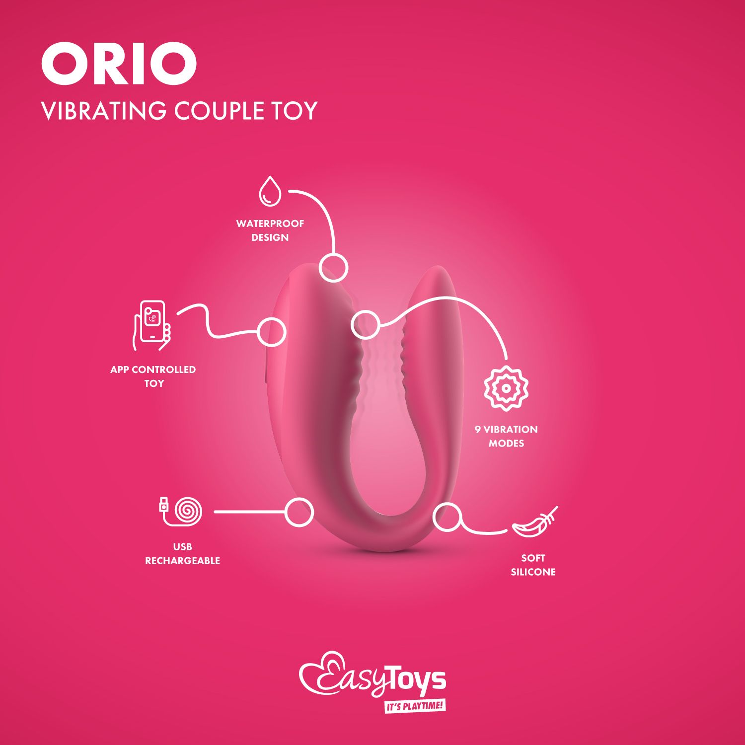 EasyConnect - Koppelvibrator Orion app gestuurd - Afbeelding 4