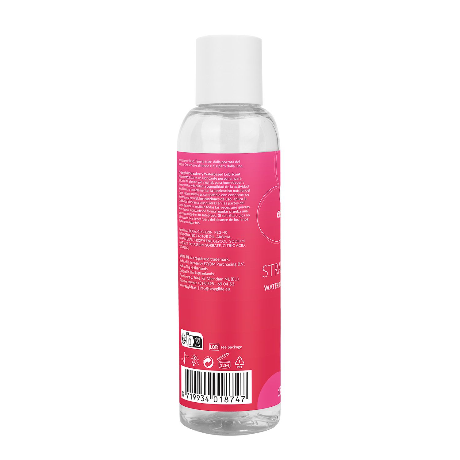 EasyGlide Aardbeien Glijmiddel op Waterbasis - 150 ml - Afbeelding 3