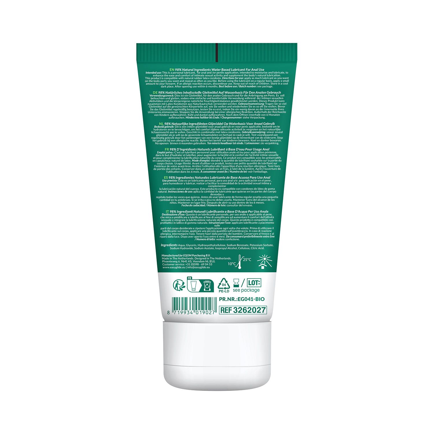 EasyGlide - Bio & Natural Glijmiddel op Waterbasis Anaal - 100 ml - Afbeelding 2
