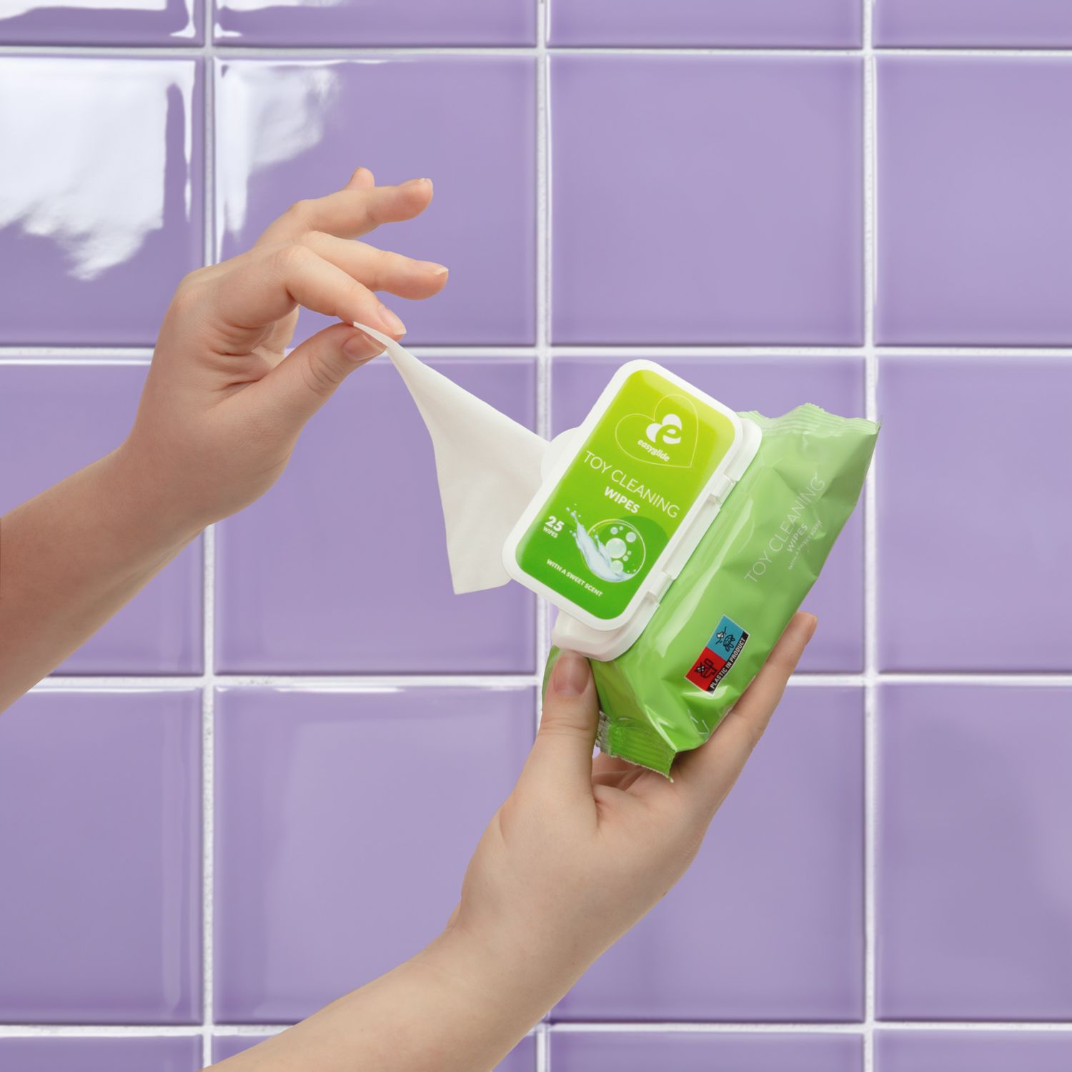 EasyGlide Toy Cleaning Doekjes - 25 doekjes - Afbeelding 2