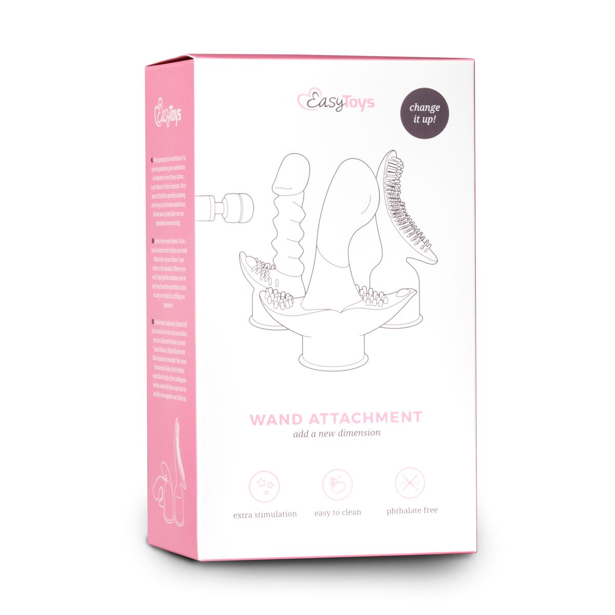 EasyToys Wand Collection – Opzetstuk Voor Clitoris Stimulatie - Roze - Afbeelding 2
