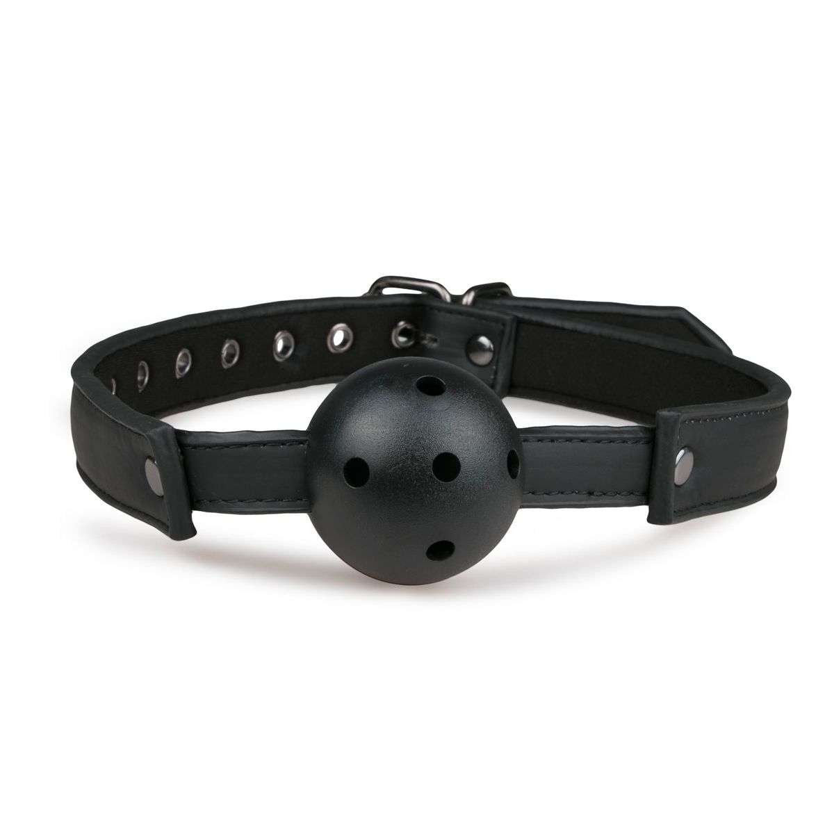 Easytoys Fetish - Ball gag met PVC bal - Zwart - Afbeelding 3