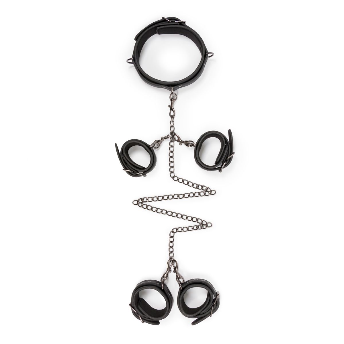 Easytoys Fetish - Bondage Set - Halsband en Hand - en Enkelboeien - Afbeelding 4