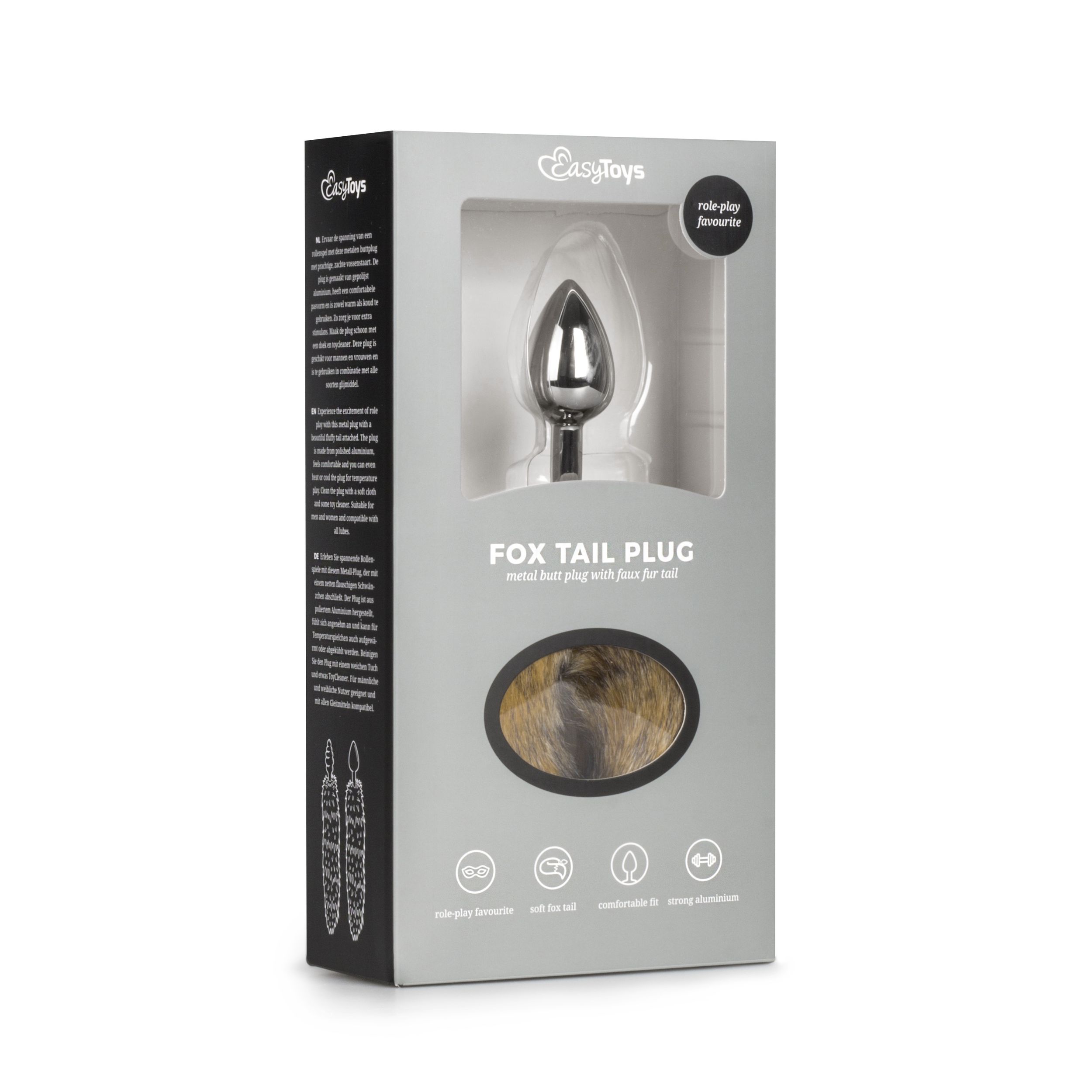 Easytoys Fetish - Buttplug – Bruine Vossenstaart - Afbeelding 5