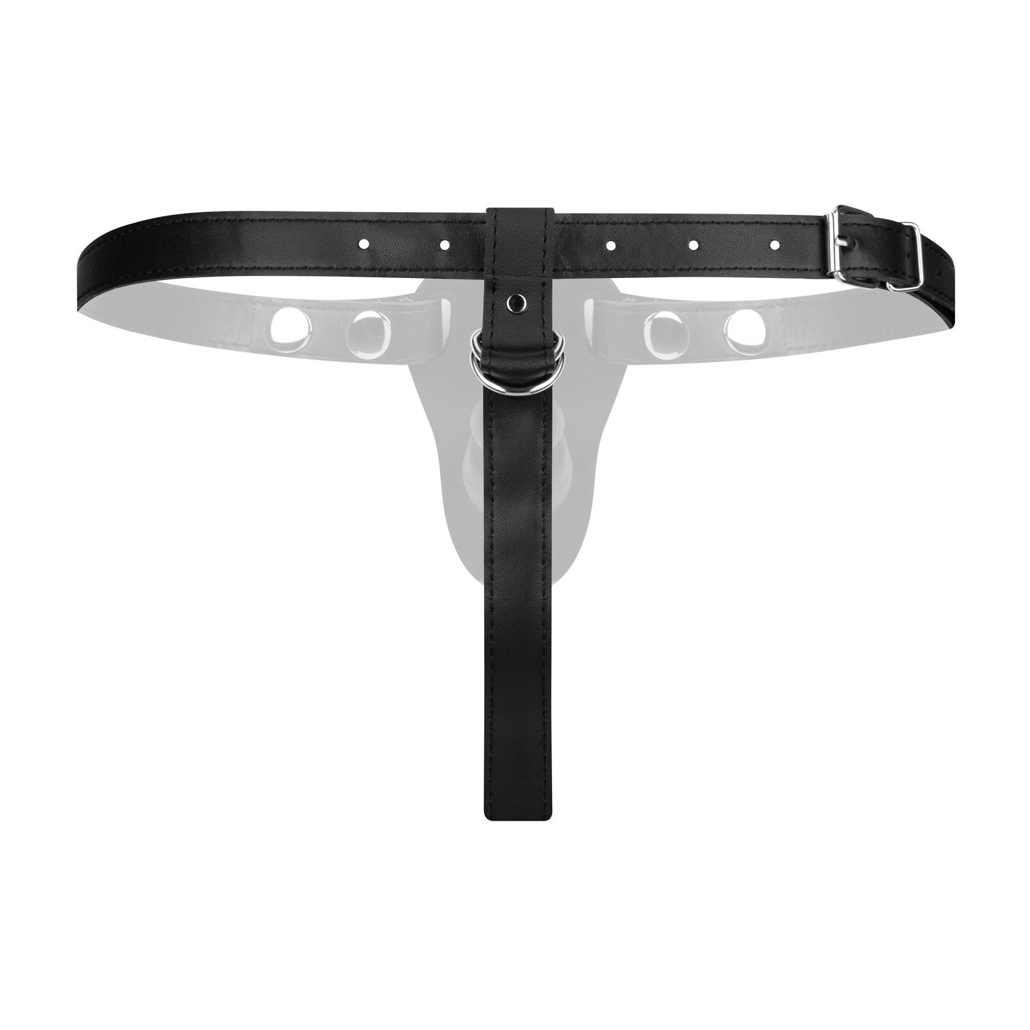 Easytoys Fetish - Dubbelzijdige Strap-On Dildo - Zwart - Afbeelding 3