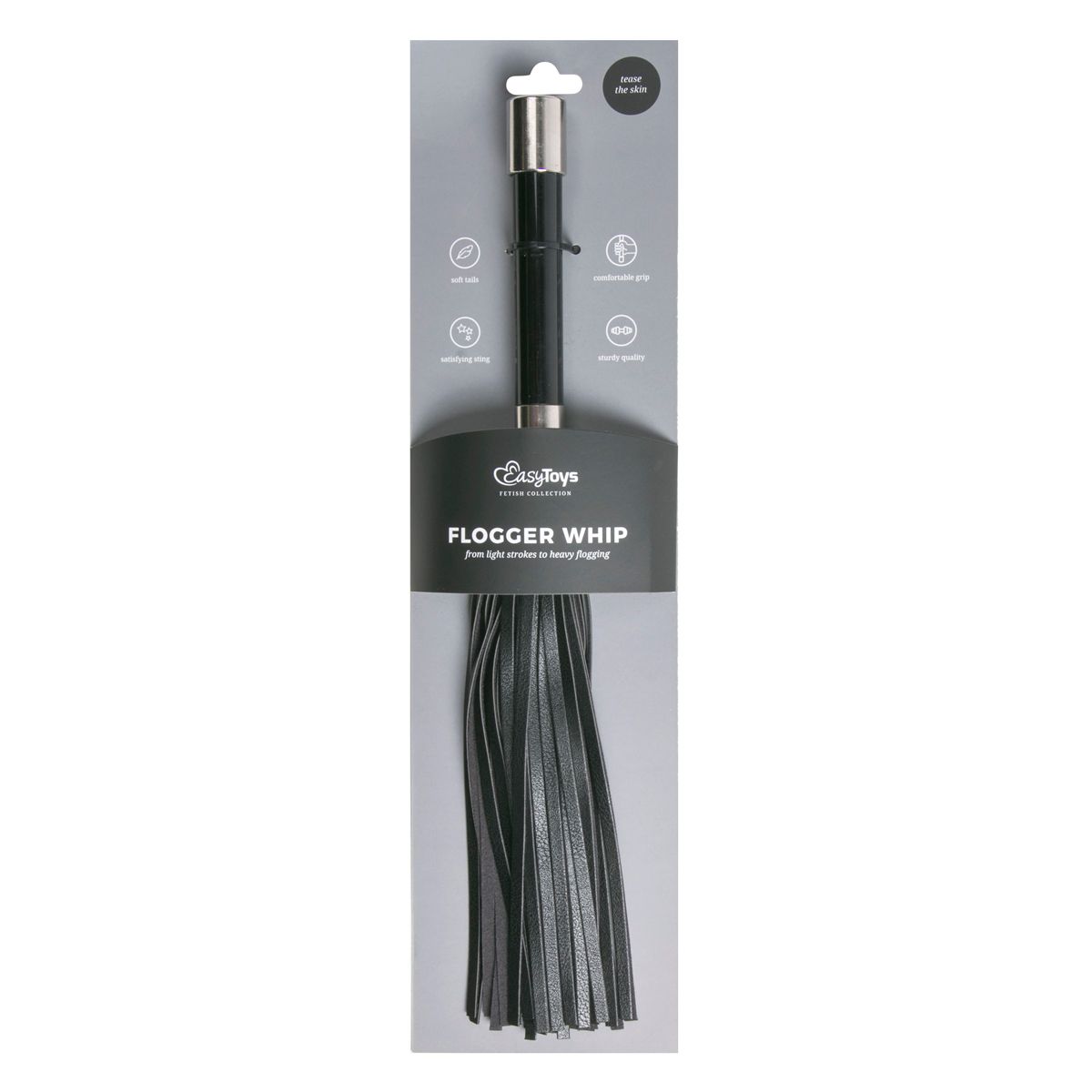 Easytoys Fetish - Flogger met metalen handvat - Afbeelding 2
