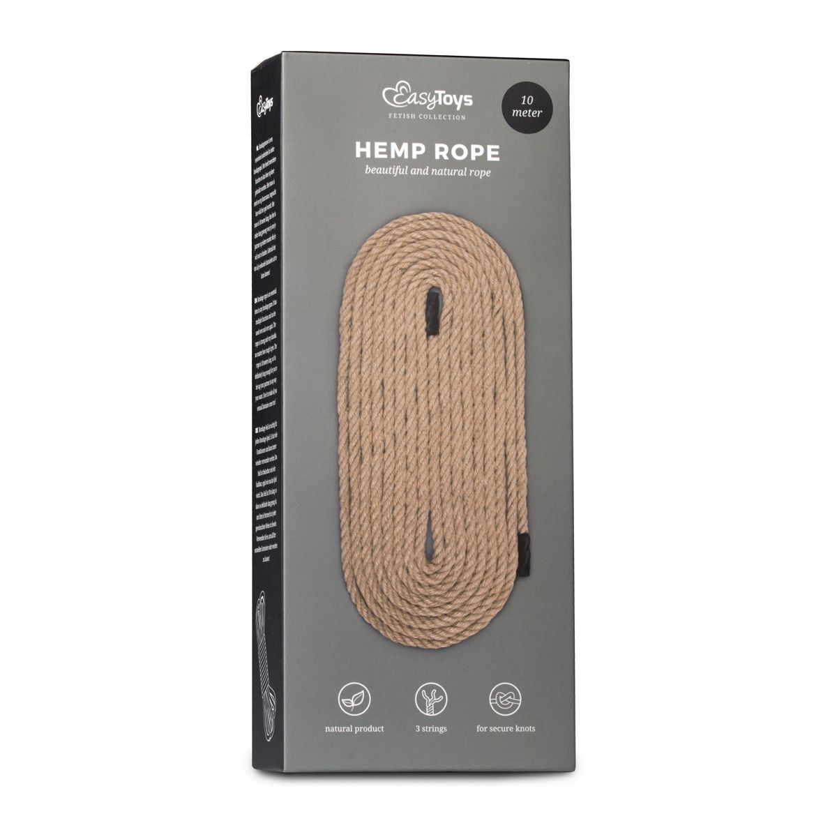 Easytoys Fetish - Hennep Bondagetouw - 10 Meter - Afbeelding 2
