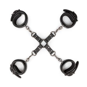 Easytoys Fetish - Hogtie With Hand and Anklecuffs - Zwart