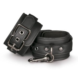 Easytoys Fetish - Kunstlederen Handboeien - Zwart