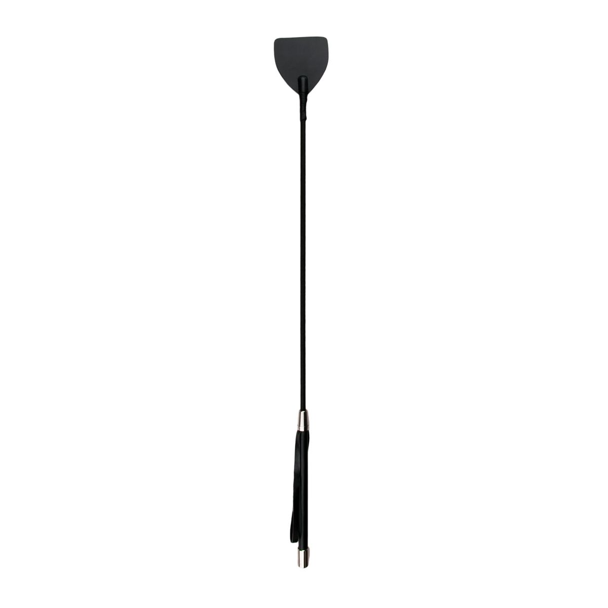 Easytoys Fetish - Leren zweep met lange steel - Zwart