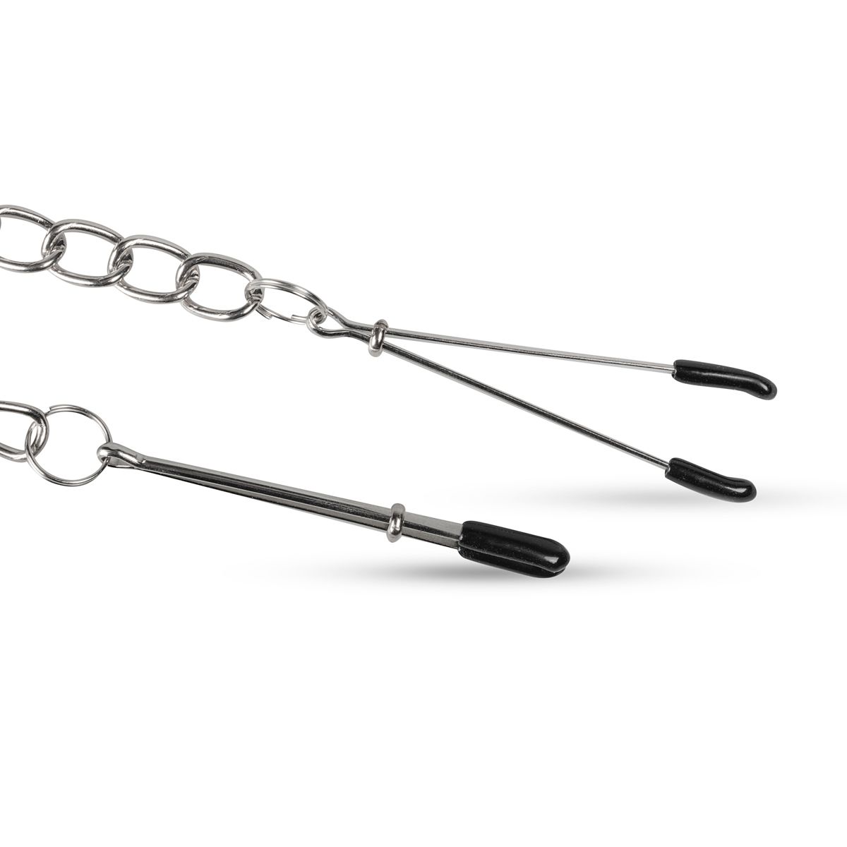 Easytoys Fetish - Pincet Tepelklemmen Met Ketting - Afbeelding 3