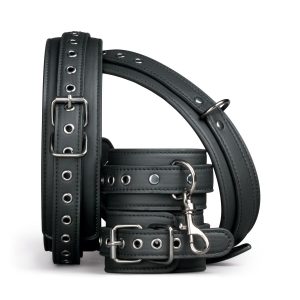 Easytoys Fetish - Thigh & Wrist Cuff Set - Black