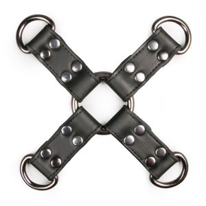 Easytoys Fetish - Zwarte Kunstleren Hogtie
