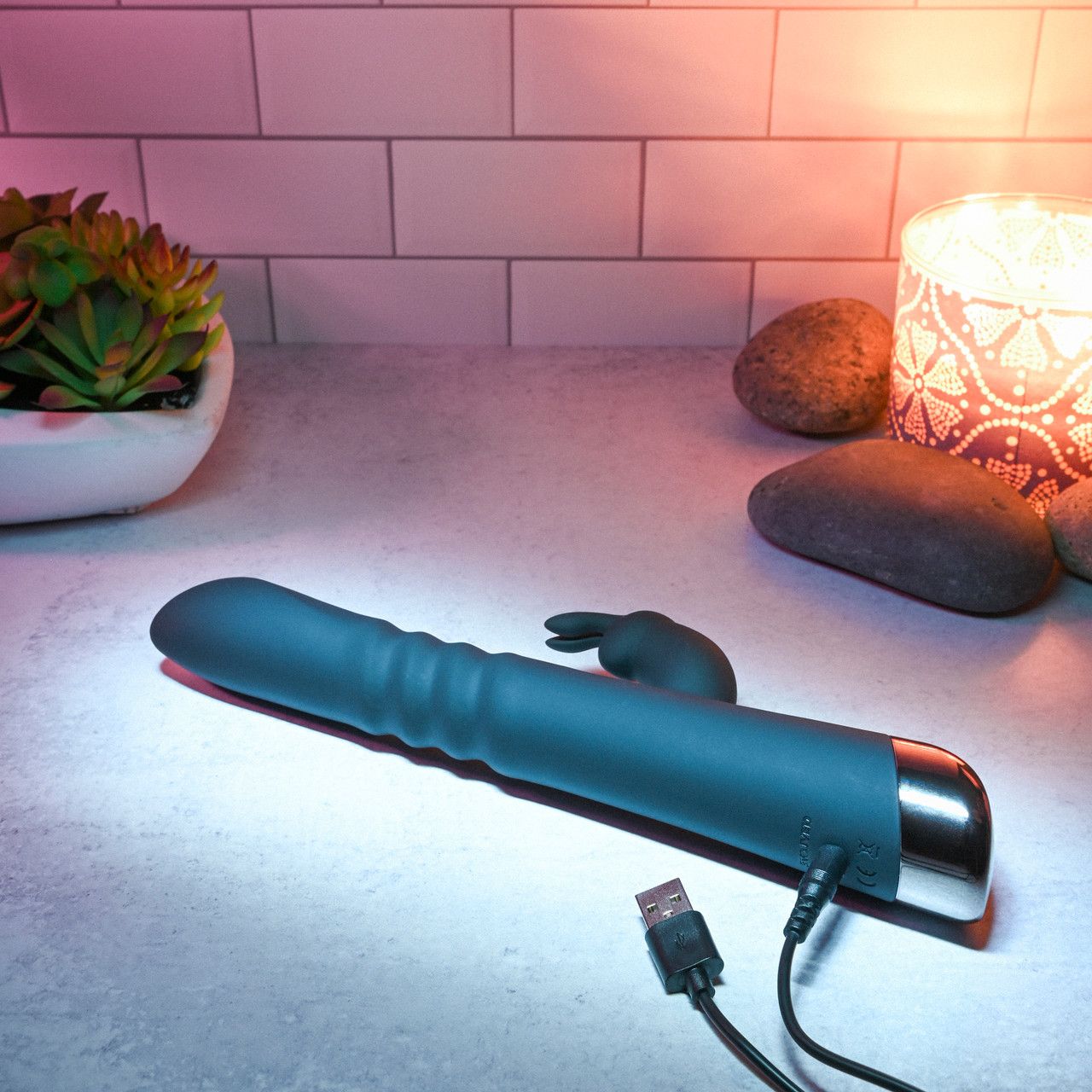 Evolved - Rapid Rabbit Stotende Vibrator - Zwart - Afbeelding 3