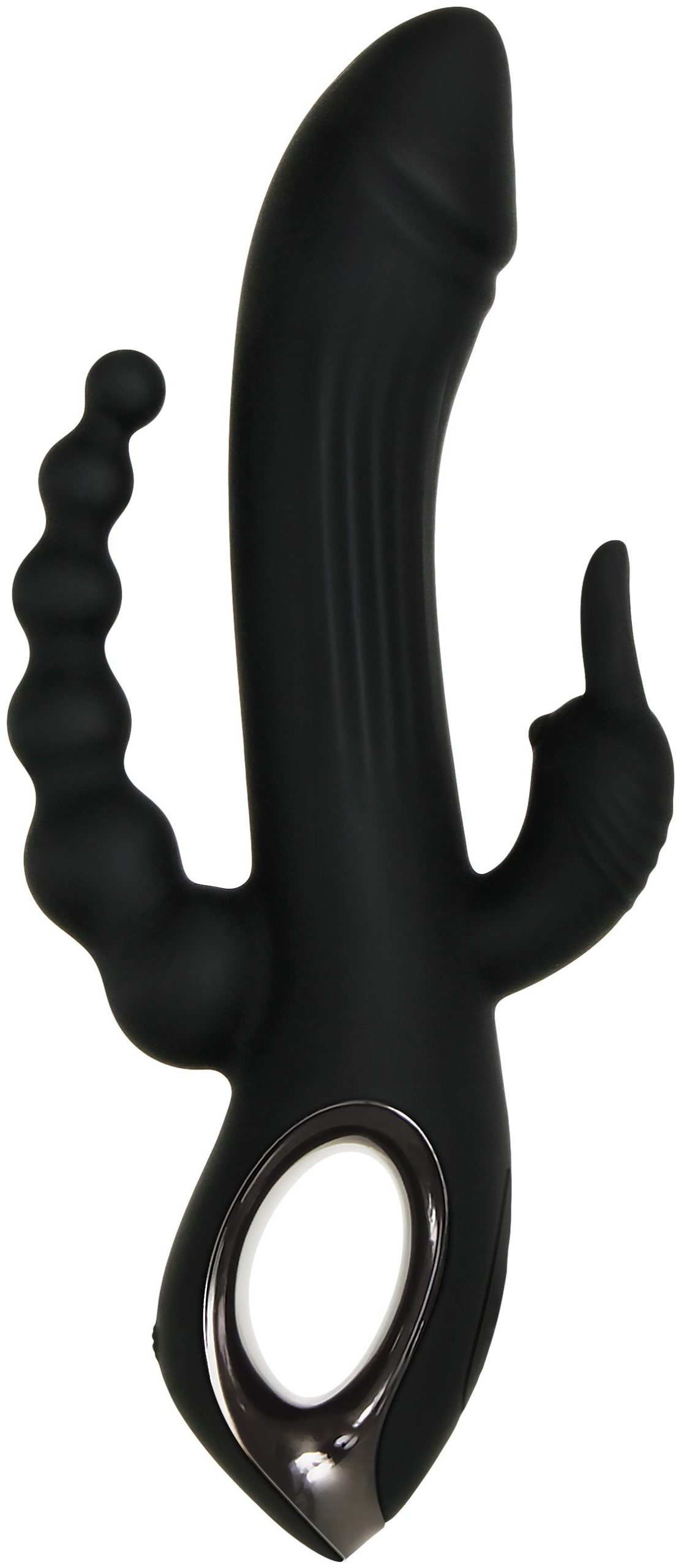 Evolved - Trifecta Rabbit Vibrator - Zwart - Afbeelding 3