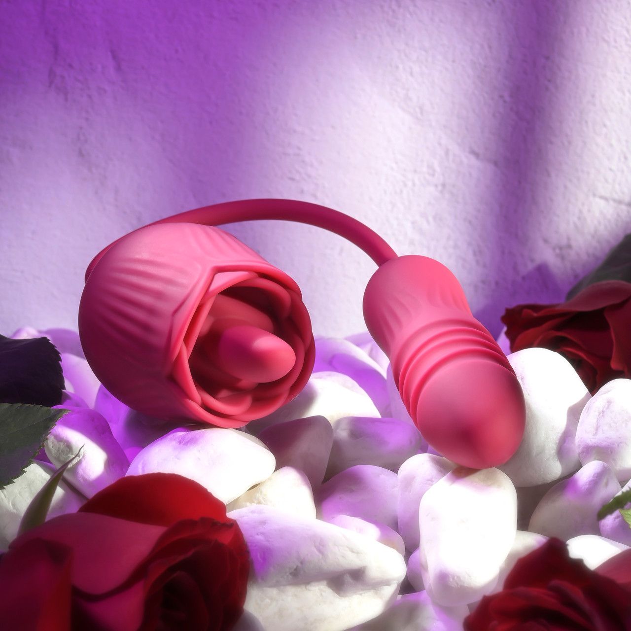 Evolved - Wild Rose Tong Vibrator - Rood - Afbeelding 5