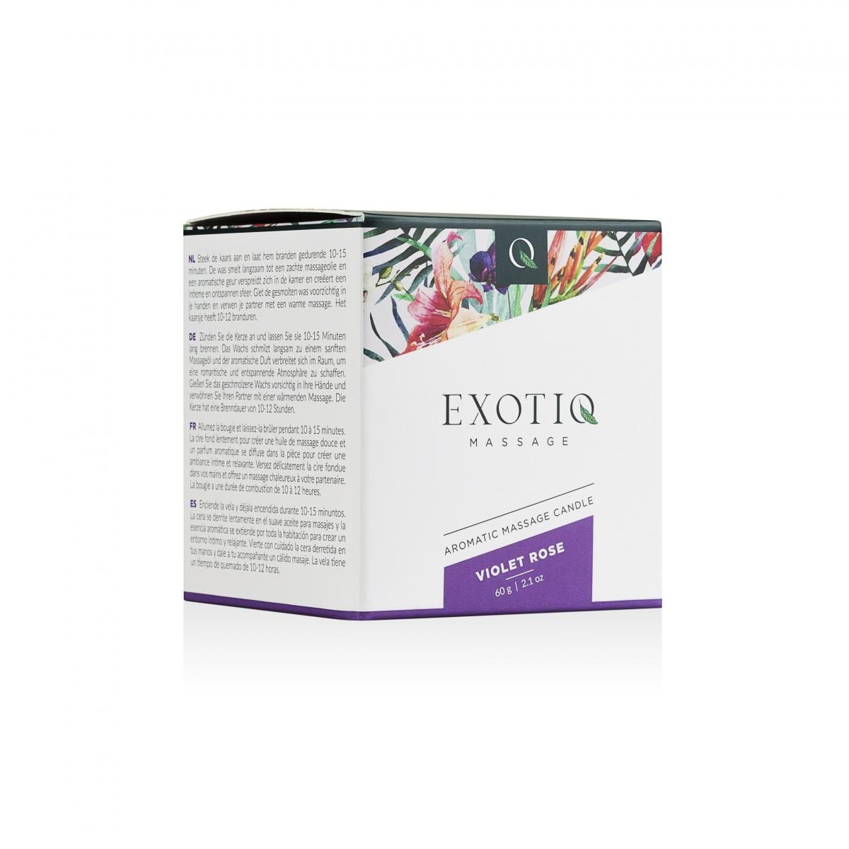 Exotiq Massagekaars Violet Rose - 60g - Afbeelding 4