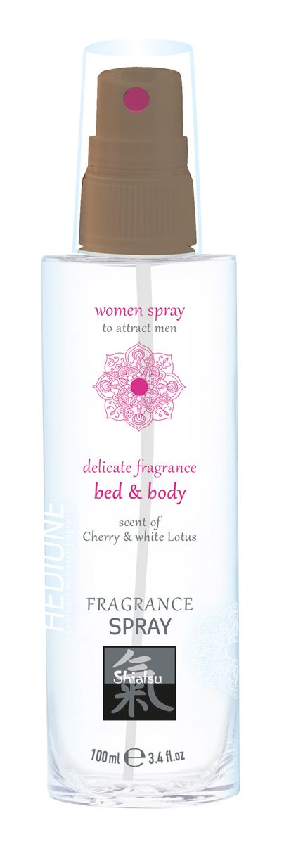 Feromonen Bed & Body Spray Voor Vrouwen - Kers & Witte Lotus - Afbeelding 2