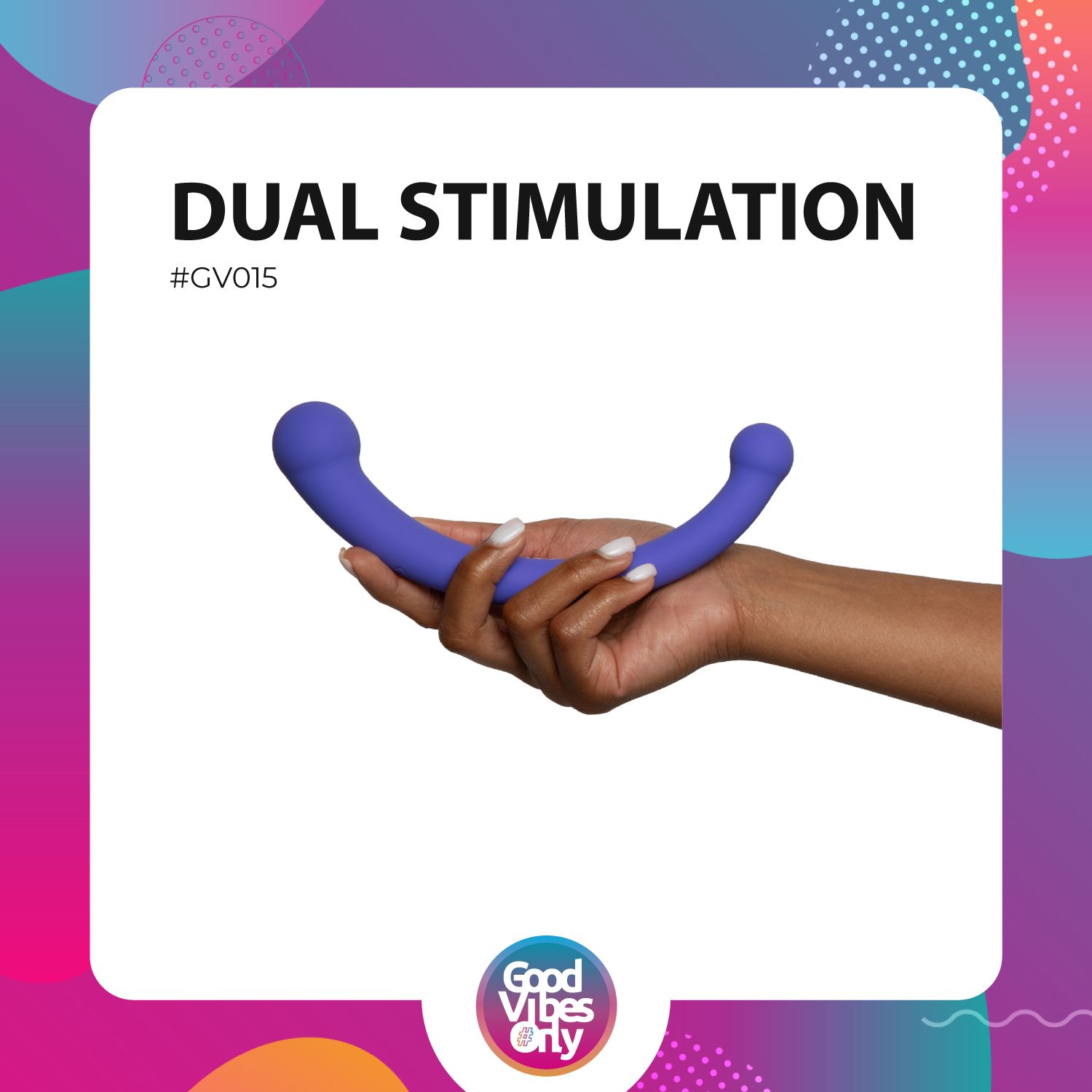 Good Vibes Only - Double End Vibrator Jane - Paars - Afbeelding 3