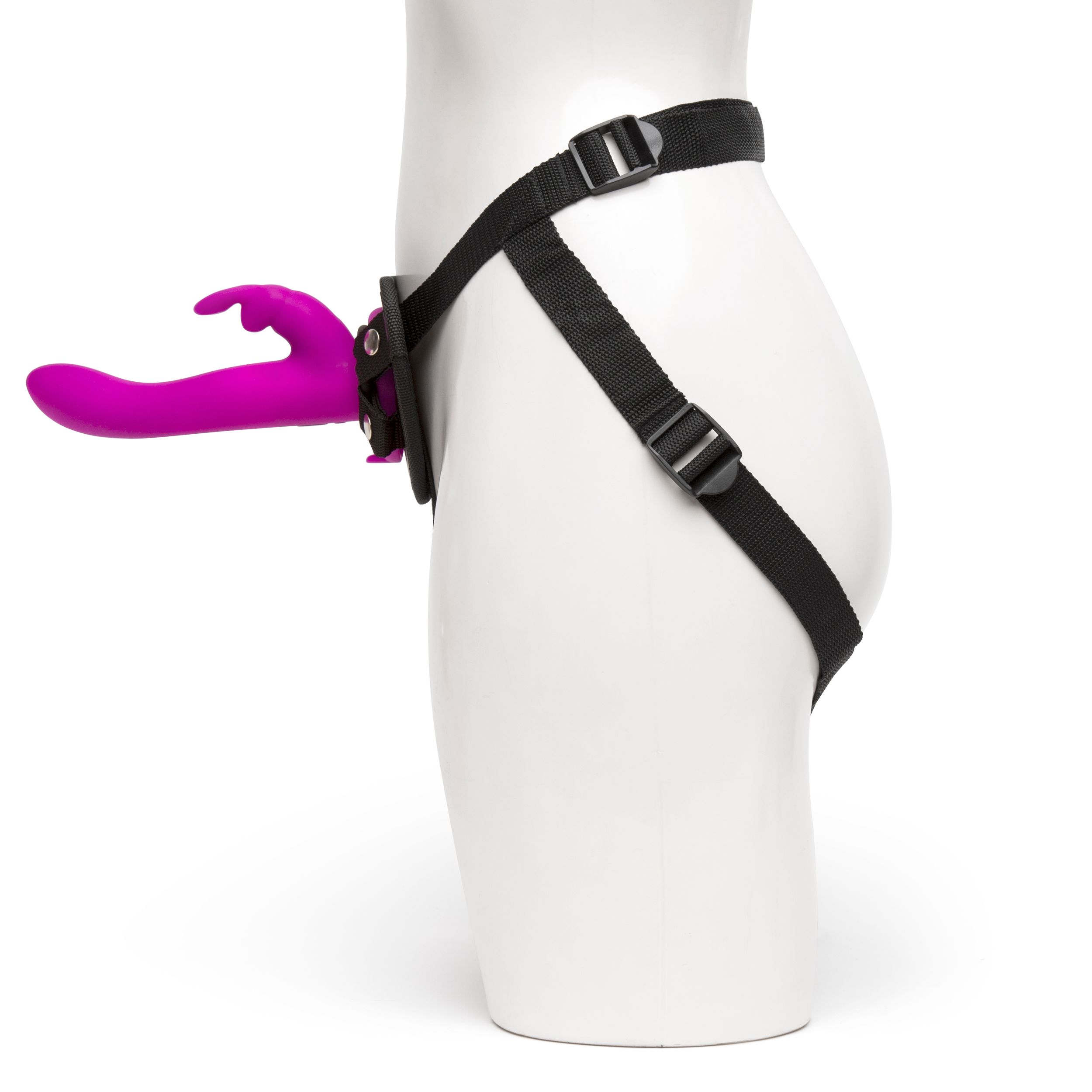 Happy Rabbit – Vibrerende Strap-On Set – Magenta - Afbeelding 2