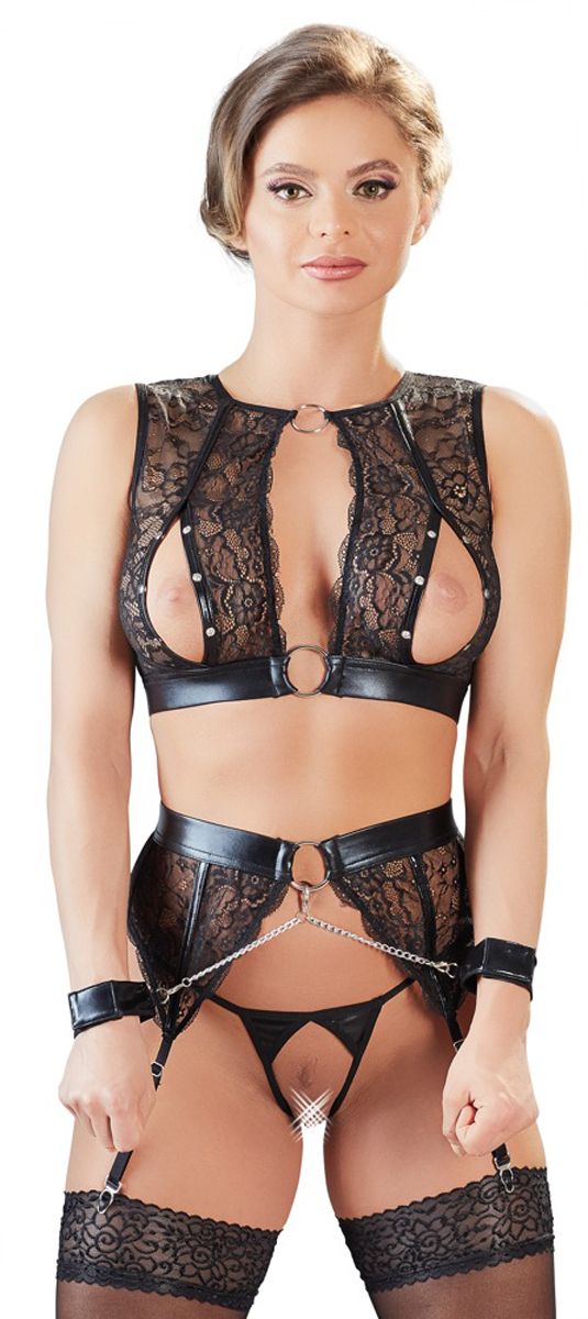 Kanten Bondage Lingerieset - Afbeelding 2