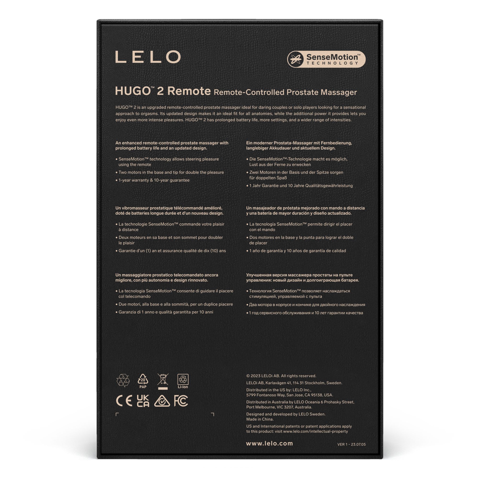 LELO - Hugo 2 Prostaat Vibrator met Afstandsbediening - Groen - Afbeelding 4