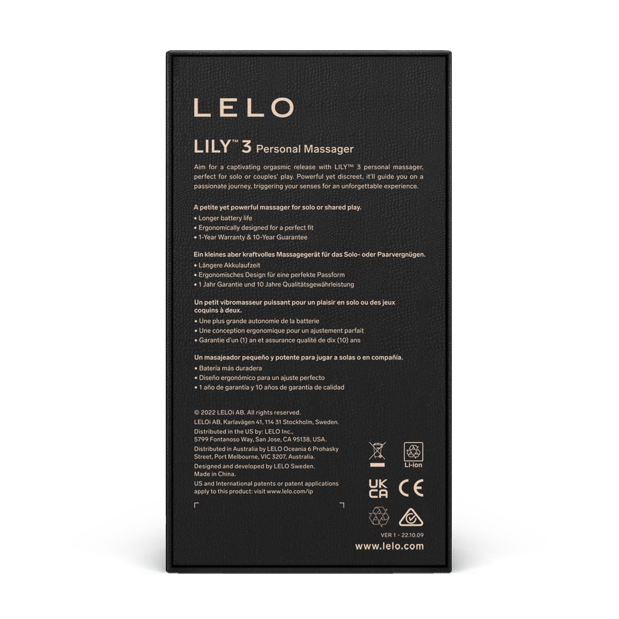 LELO - Lily 3 Personal Massager - Dark Plum - Afbeelding 4