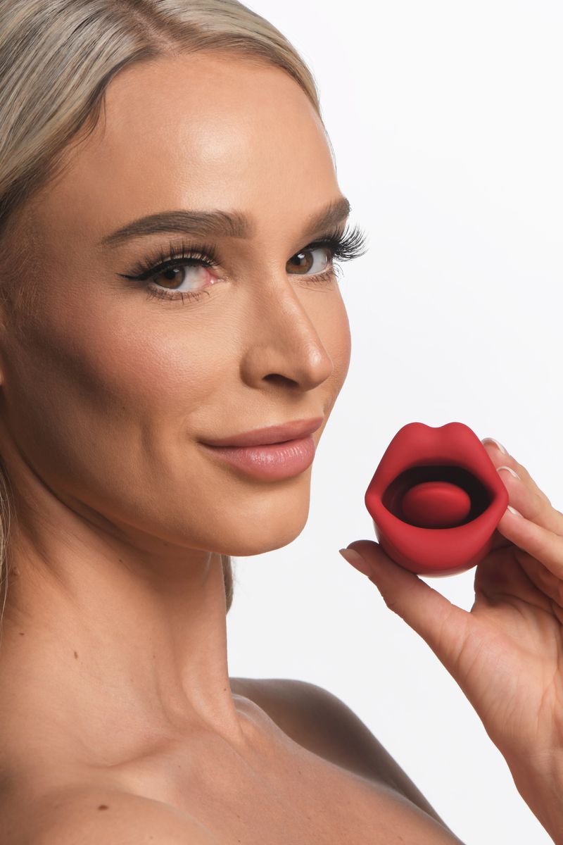 Lickgasm Kus Vibrerende Clitoris Stimulator - Rood - Afbeelding 2