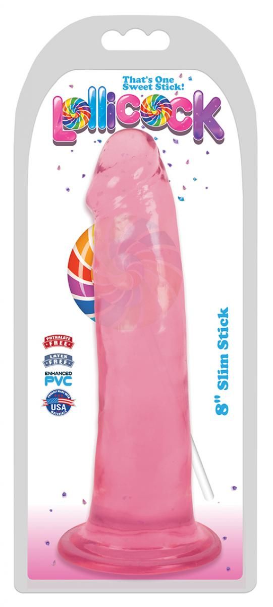 Lollicock - Dildo Slim Stick - Cherry Ice - 20.3 cm - Afbeelding 2