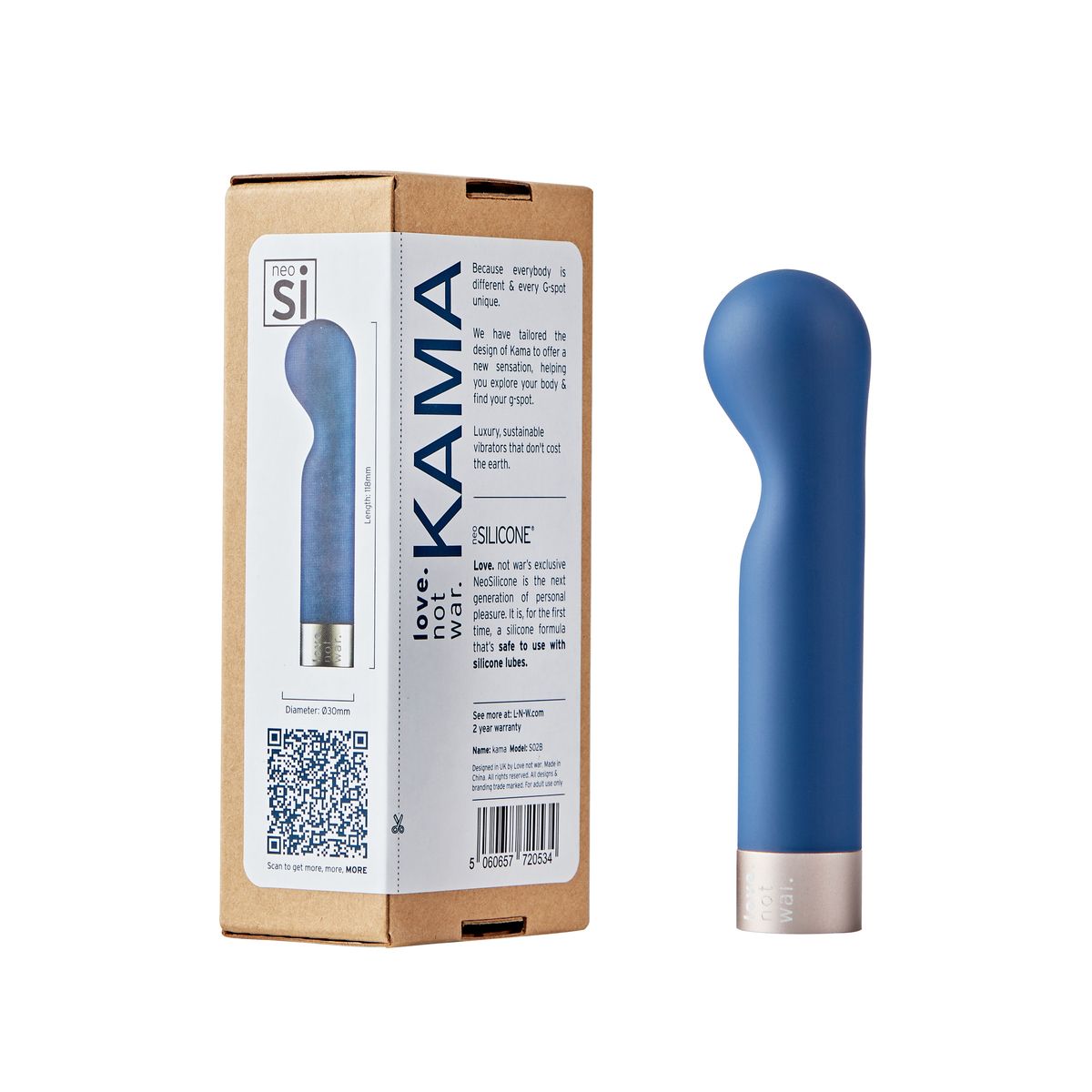 Love Not War – KAMA G-Spot Vibrator – Blauw - Afbeelding 3