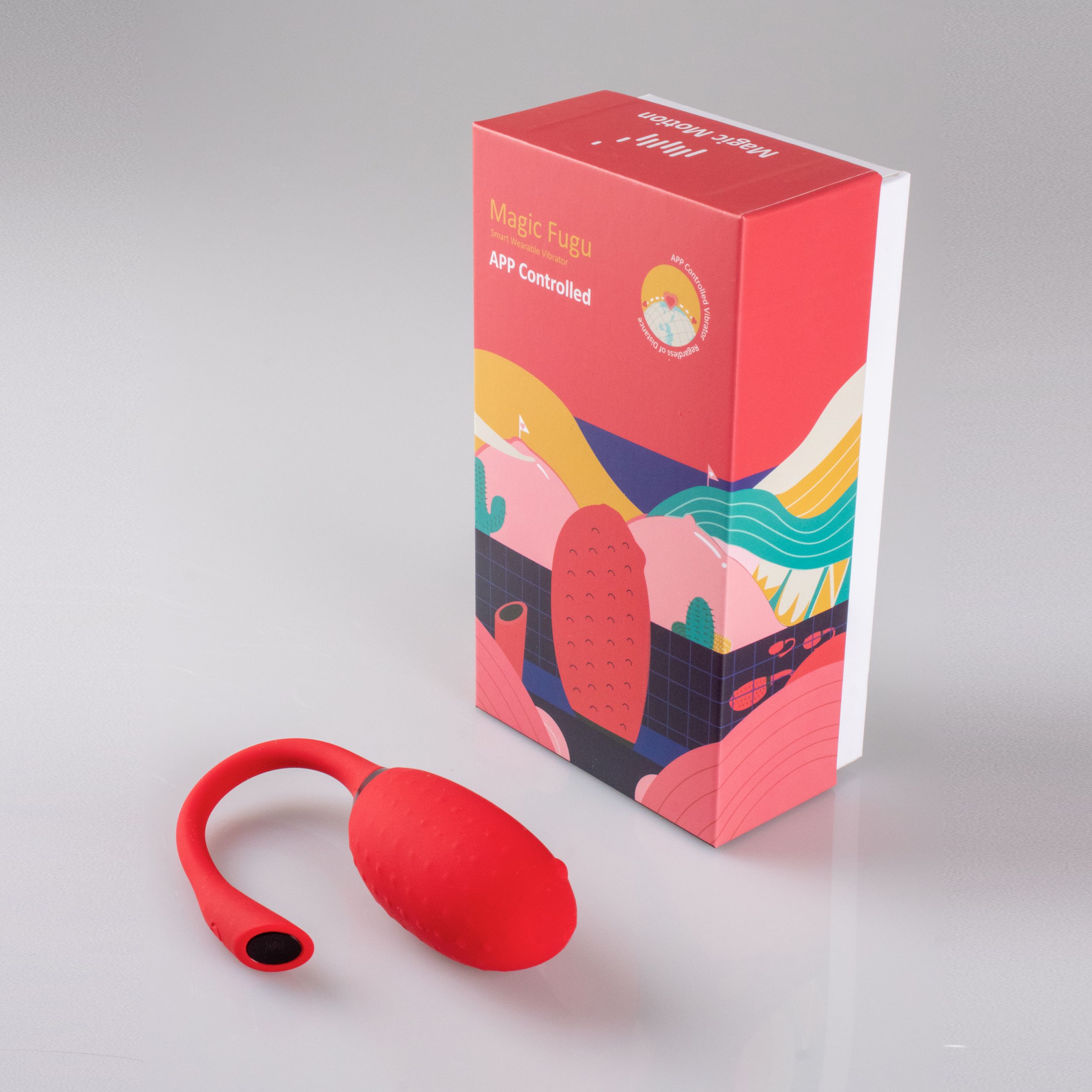 Magic Motion - Fugu Smart Wearable Vibrator - Rood - Afbeelding 4