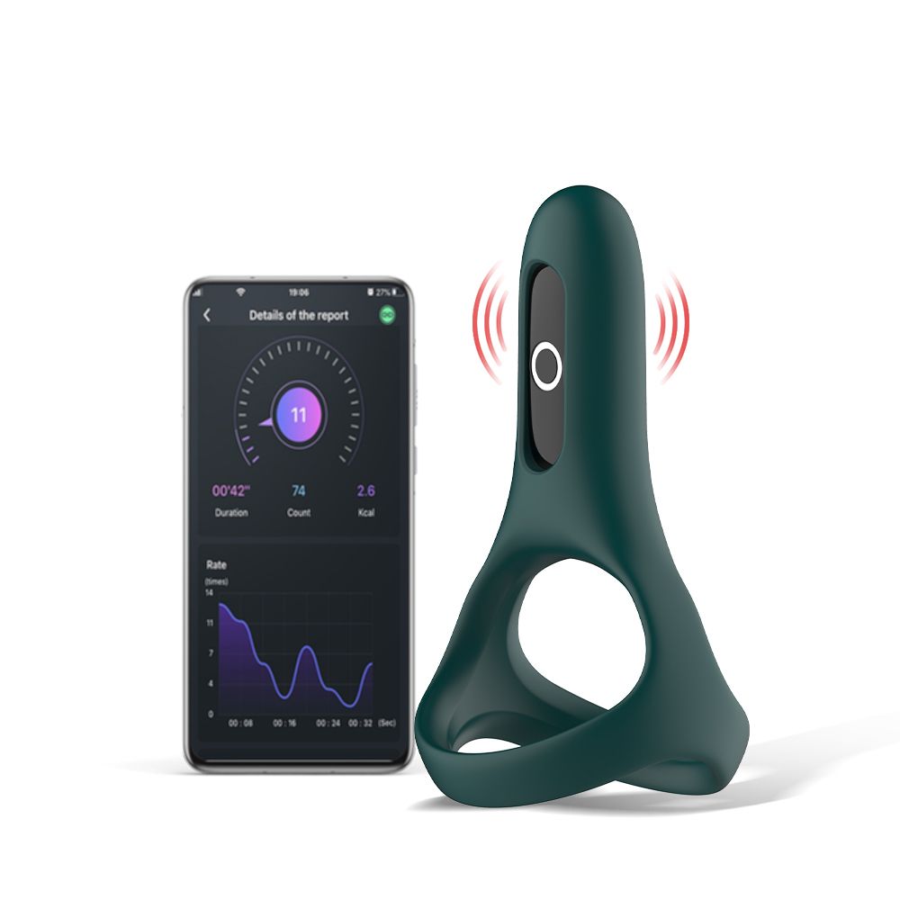 Magic Motion - Rise Smart Vibrerende Cockring - Groen