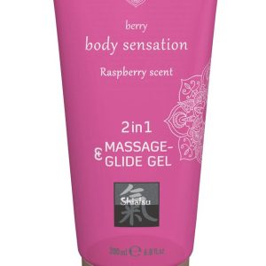 Massage- & Glide Gel 2 in 1 - Framboos