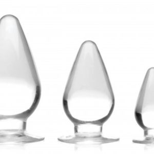 Master Series - Triple Cones Anaalplug Set van 3 - Transparant